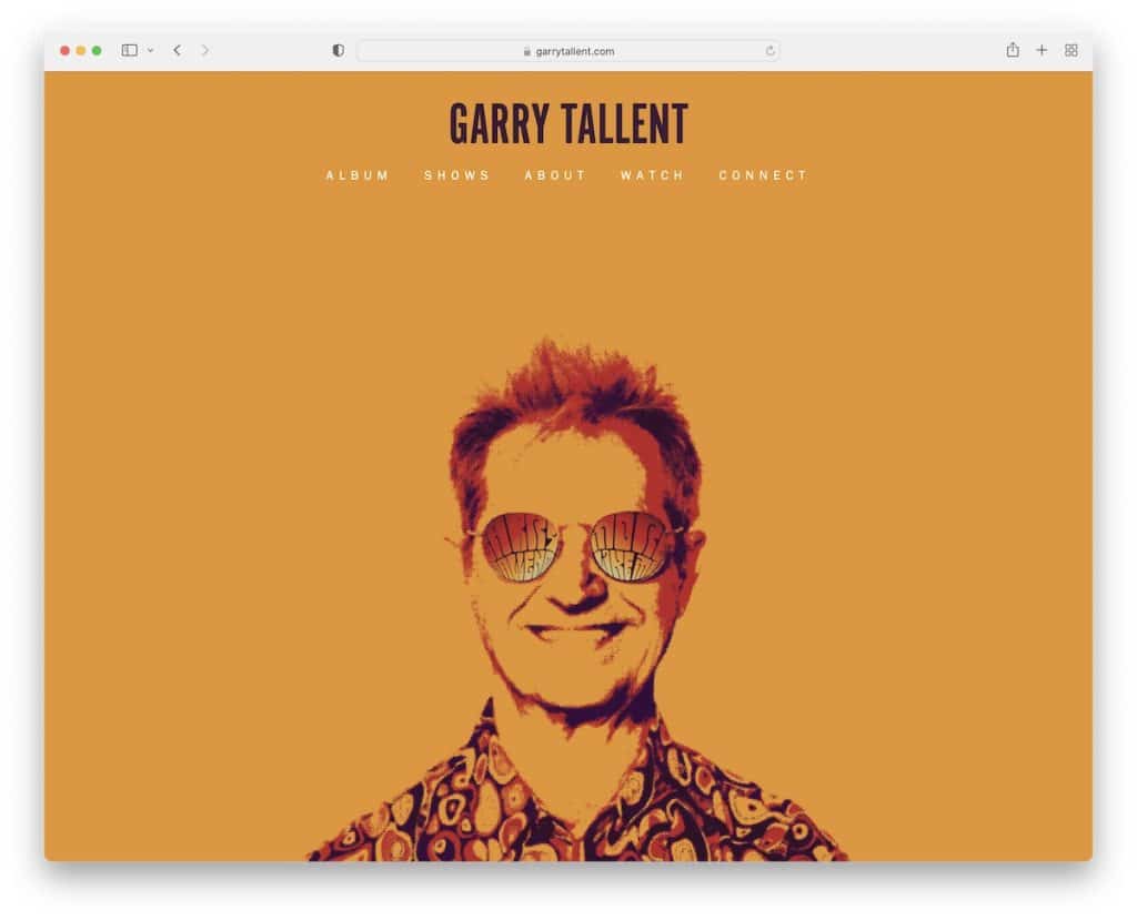 Сайт музыканта Гарри Таланта