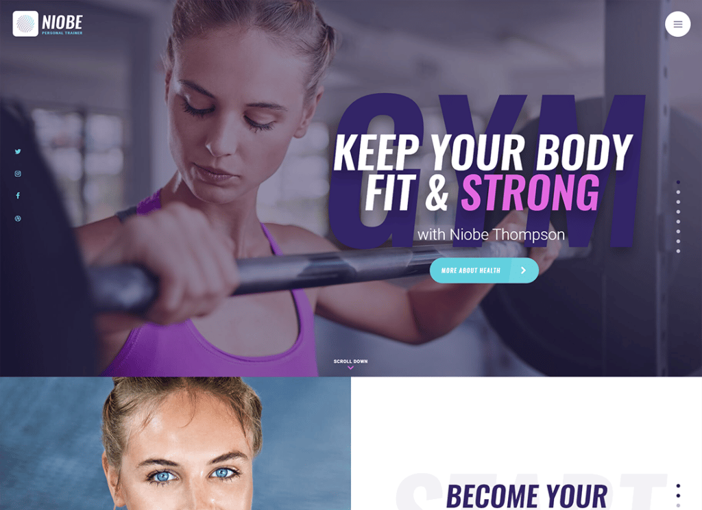 نيوب | A Gym Trainer & Nutrition Coach WordPress Theme