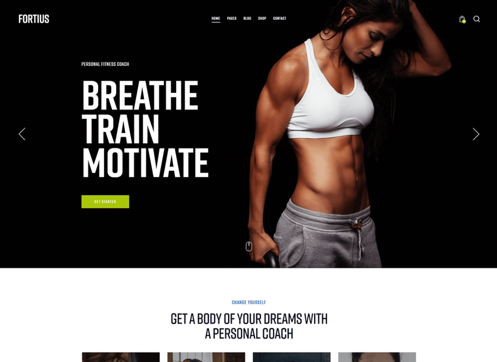Fortius | Motyw WordPress Elementor Sport i fitness