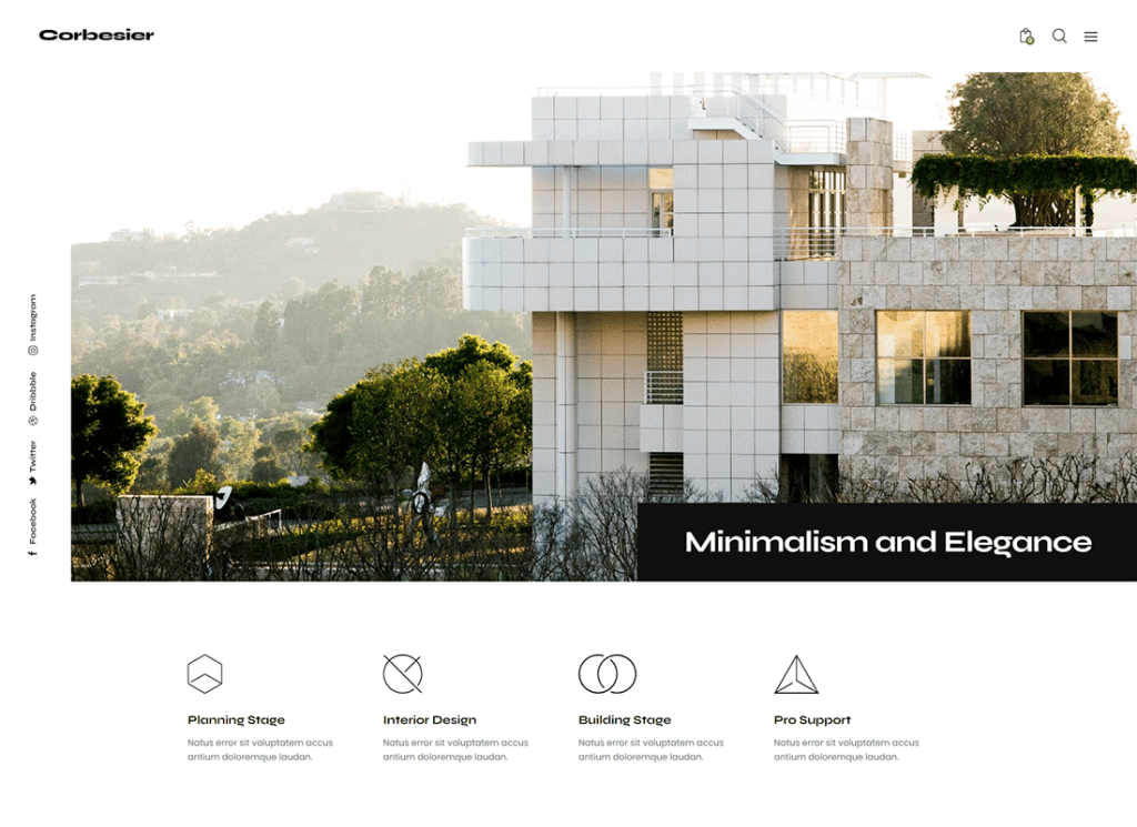 Corbesier | Tema WordPress Arsitektur Modern & Desain Interior