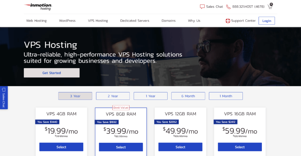 inmotion hosting linux vps
