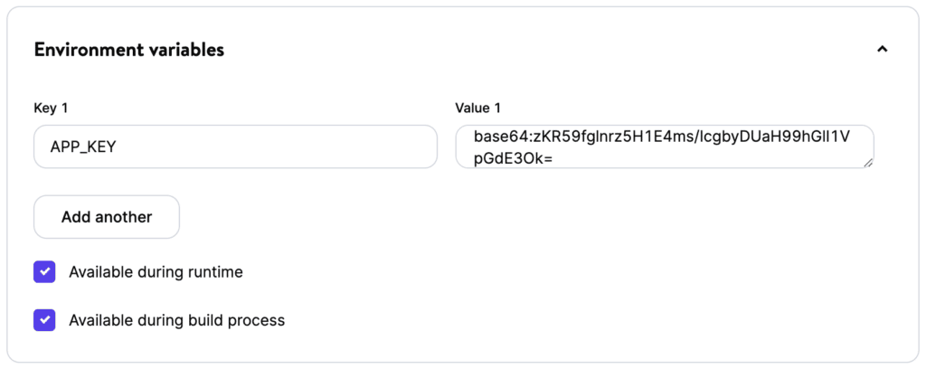 Menambahkan variabel env ke aplikasi MyKinsta