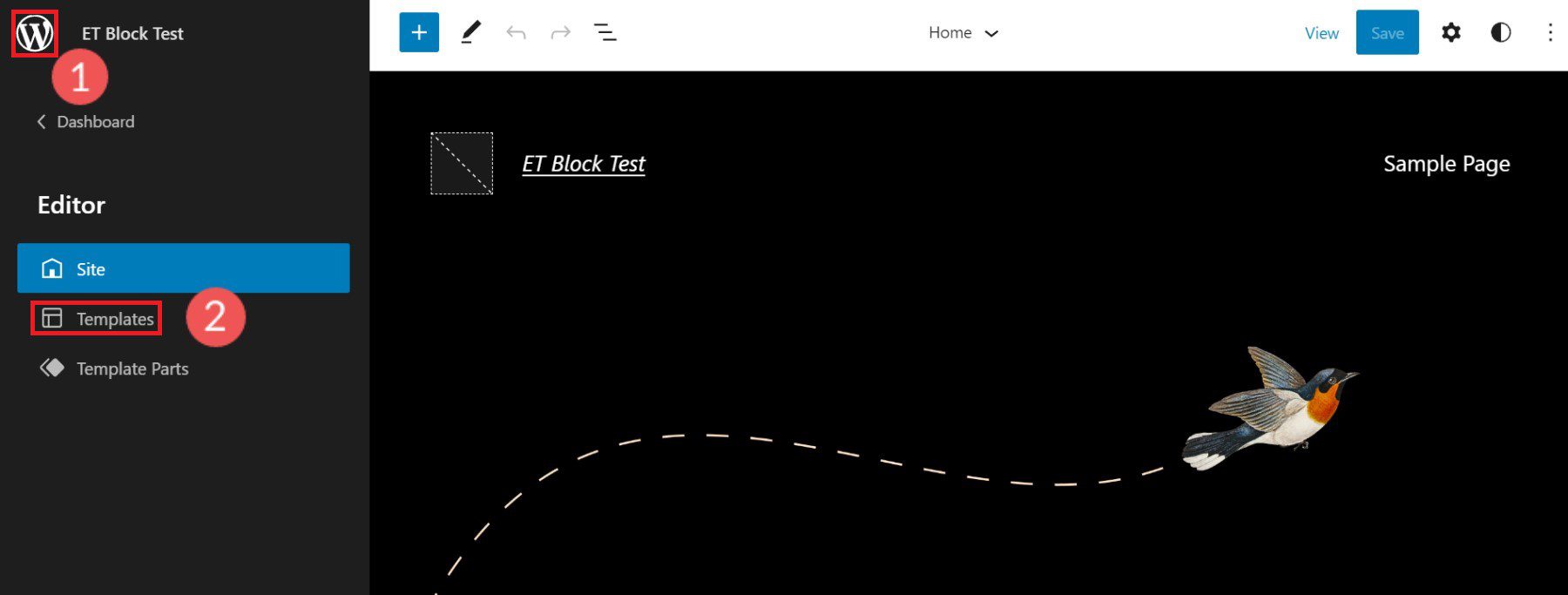 WordPress-Blockdesignvorlage bearbeiten – Schritte 2-3