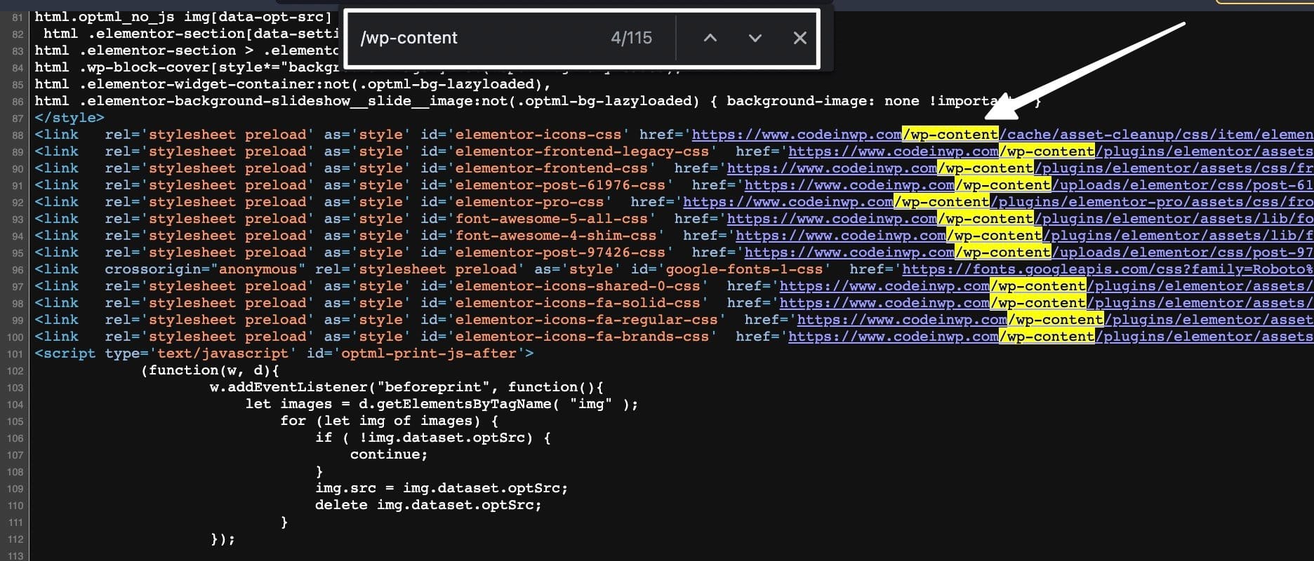 rechercher le code est de savoir si un site Web est WordPress