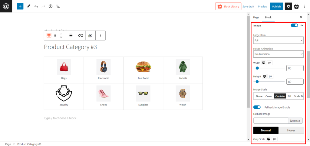 ProductX WooCommerce 產品類別 #3:創建和自定義指南 10 Image Settings PC#3