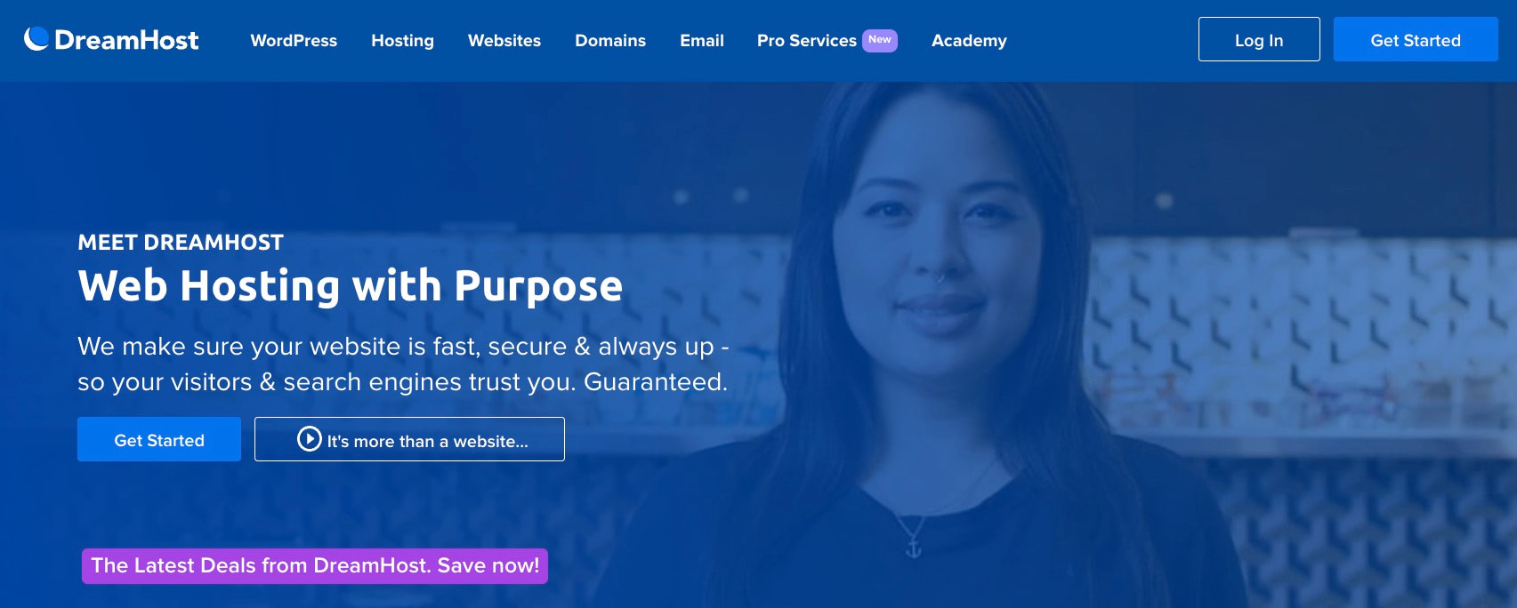 găzduire gratuită a site-ului web al bisericii de la DreamHost