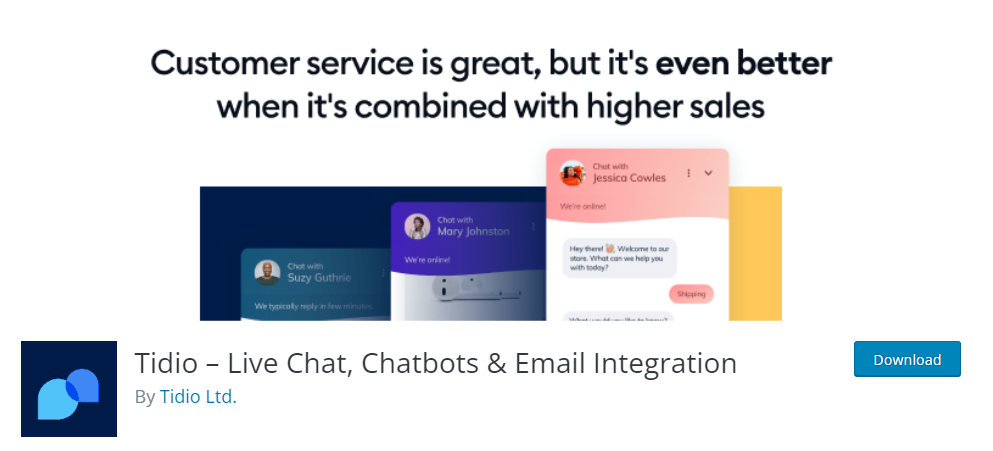 plugin tidio chatbots pentru wordpress