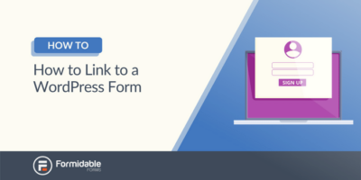 Como criar um link para um formulário do WordPress
