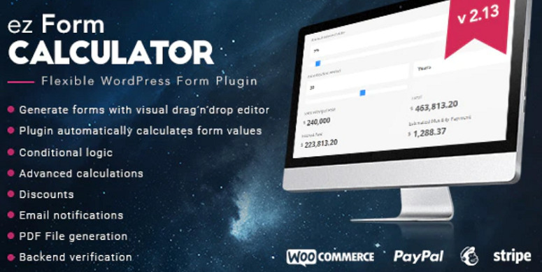 ez Form Calculator - Complemento de calculadora de WordPress