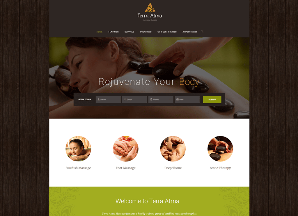 Terra Atma | Tema WordPress Spa & Pijat Salon Kesehatan