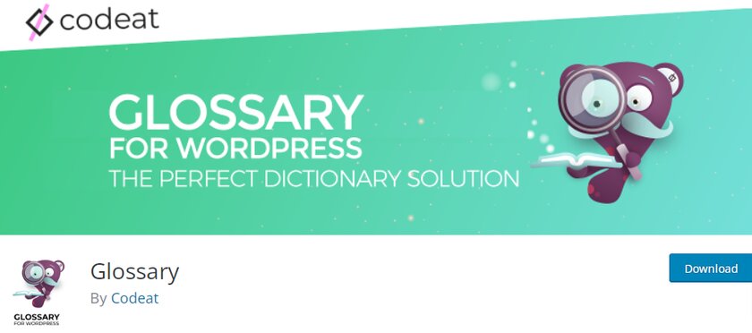 glossário para wordpress