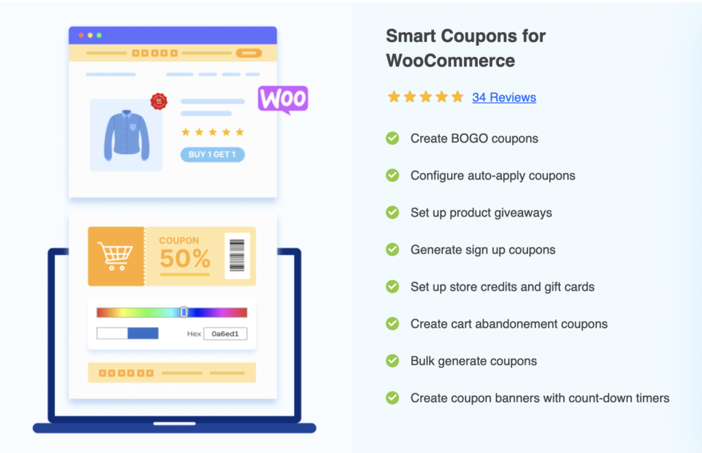 Cupones inteligentes para el complemento premium de WooCommerce