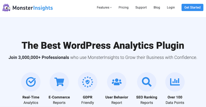 Pluginul MonsterInsights Google Analytics