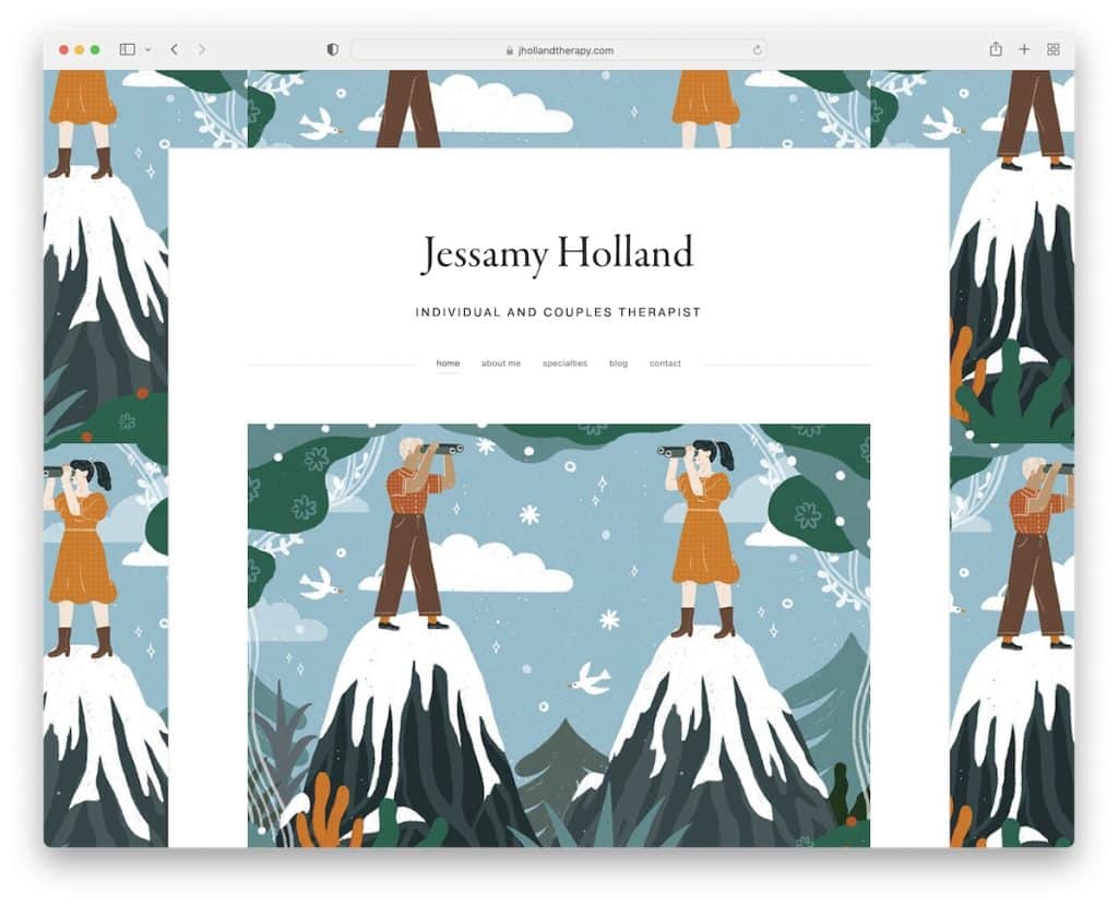 Jessamy Holland Therapeuten-Website