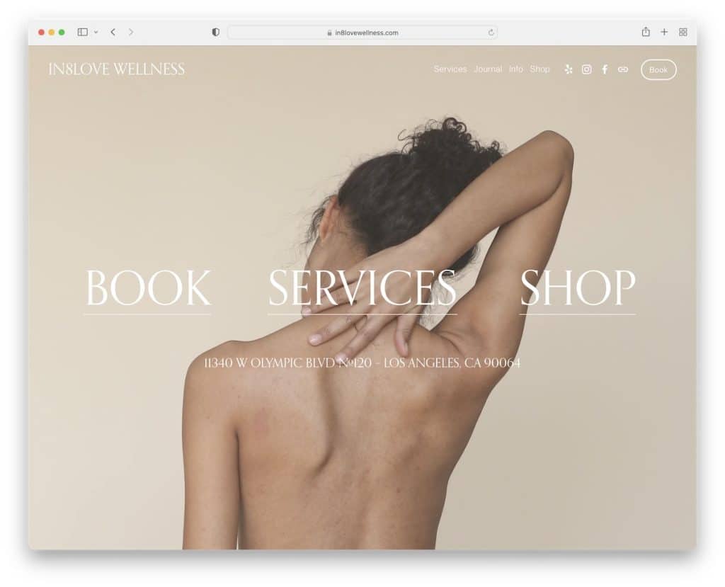 in8love Wellness-Service-Website