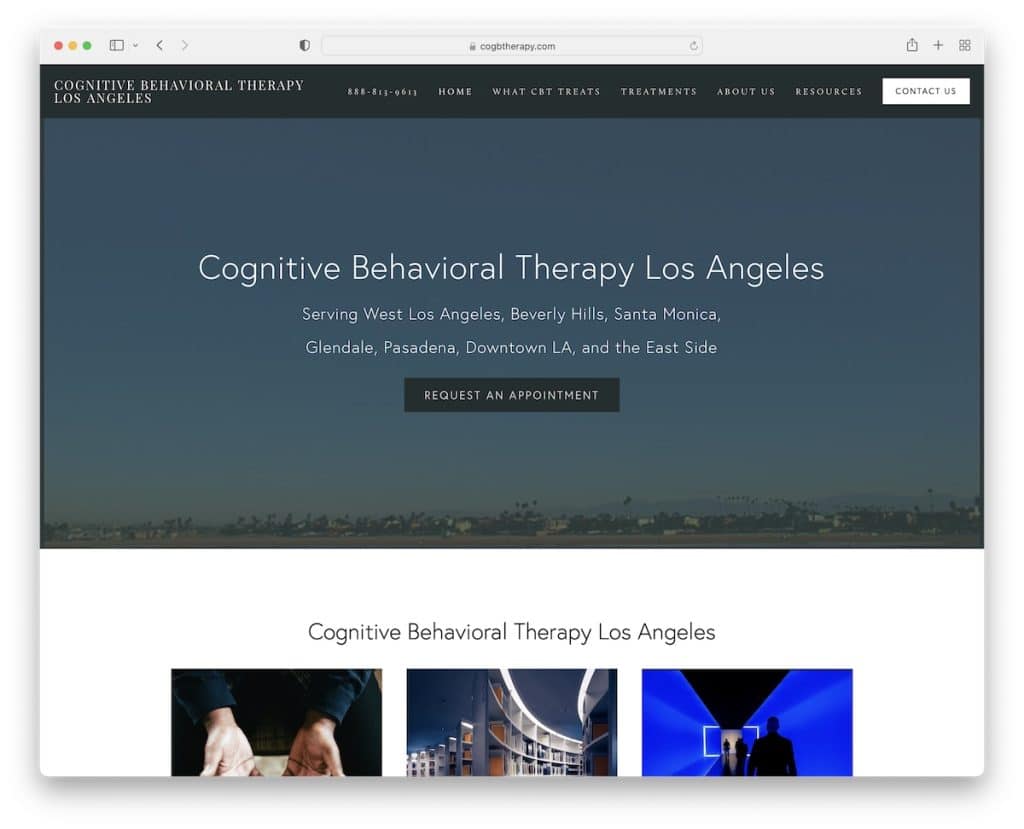 Kognitive Verhaltenstherapie la Therapeut Website