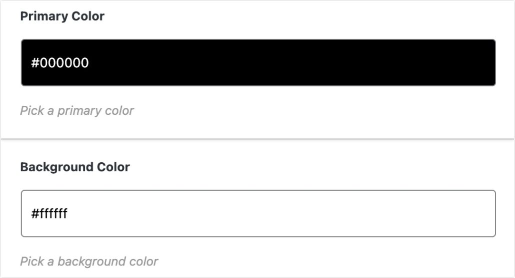 Personnaliser la couleur primaire et d'arrière-plan du code qr