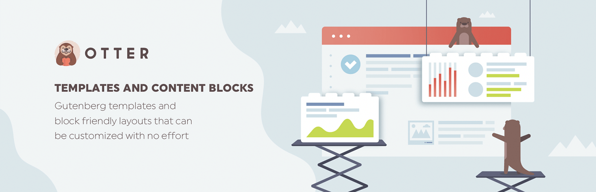 Melhores plugins de depoimento do WordPress: banner Otter Blocks