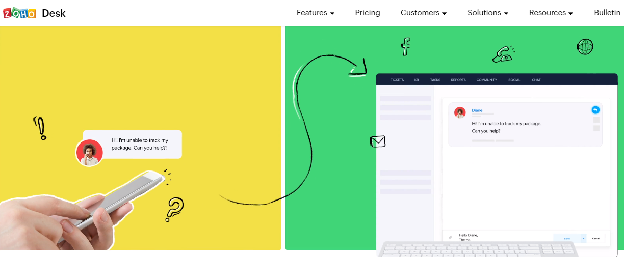 Zoho Desk - Logiciel d'assistance SaaS