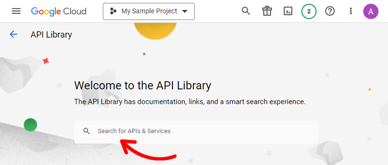 Cerca nella libreria delle API