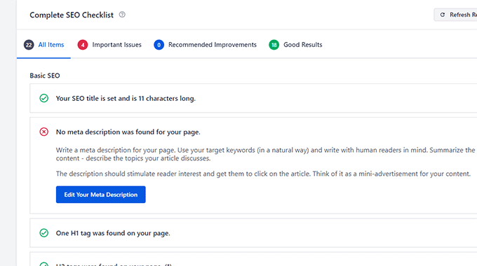 SEO チェックリスト SEO checklist