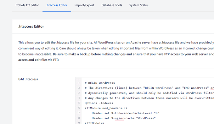 .htaccess ファイル エディター .htaccess file editor