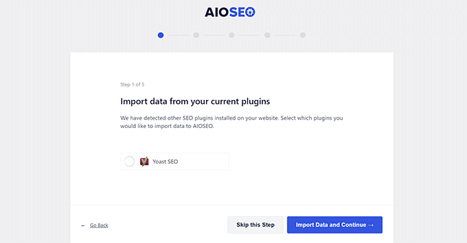 他のプラグインから SEO データをインポートする Import SEO data from other plugins