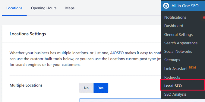 ローカル SEO 設定 Local SEO settings