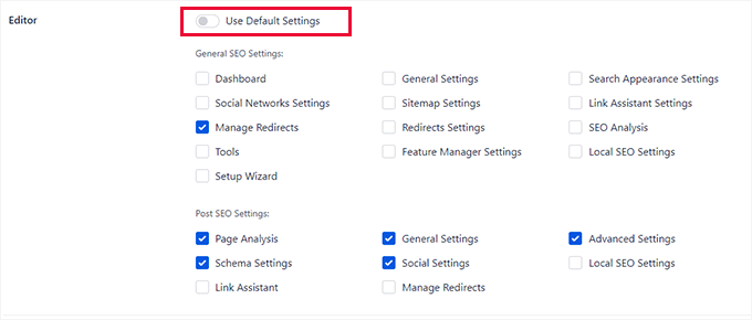 アクセス オプションの編集 Edit access options
