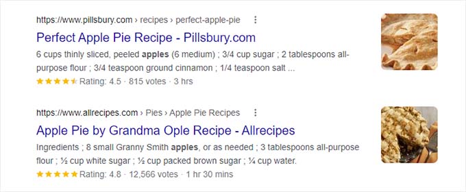 検索結果のリッチ スニペット Rich snippets in search results