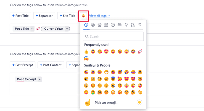 投稿のタイトルと説明に絵文字を追加する Adding Emojis to your post title and description