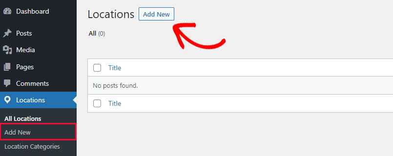 新しい場所を追加 Add new location