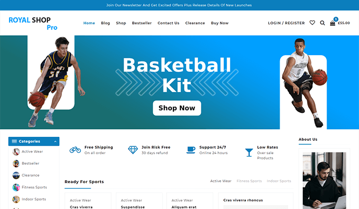2023 年のフットボール クラブとサッカー向けの 9+ の最高の WordPress テーマ 2 Mobile-Friendly WooCommerce Themes