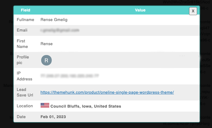 WordPress 22でのリードジェネレーションのためのGoogleワンタップログイン google lead view 3243
