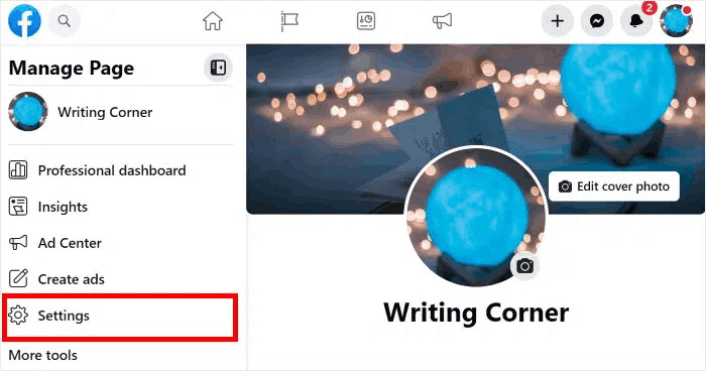 Pengaturan Halaman Bisnis Facebook