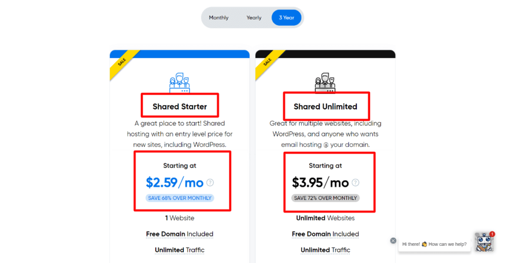 تسعير Dreamhost