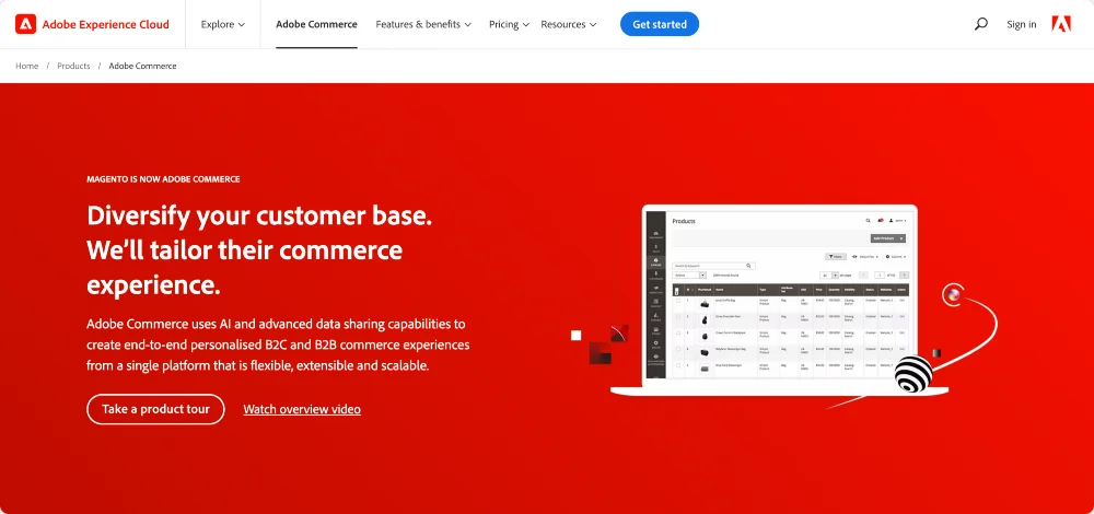 Magento は shopify の代替手段です