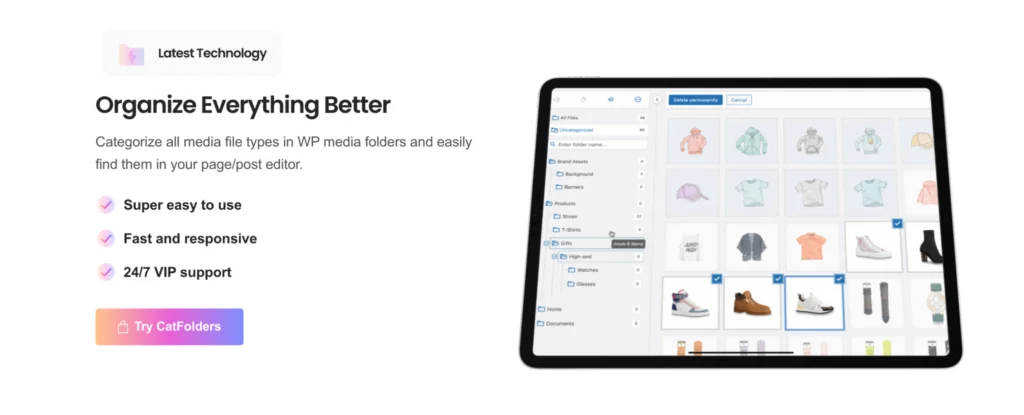 catfolders wordpress 媒体文件夹
