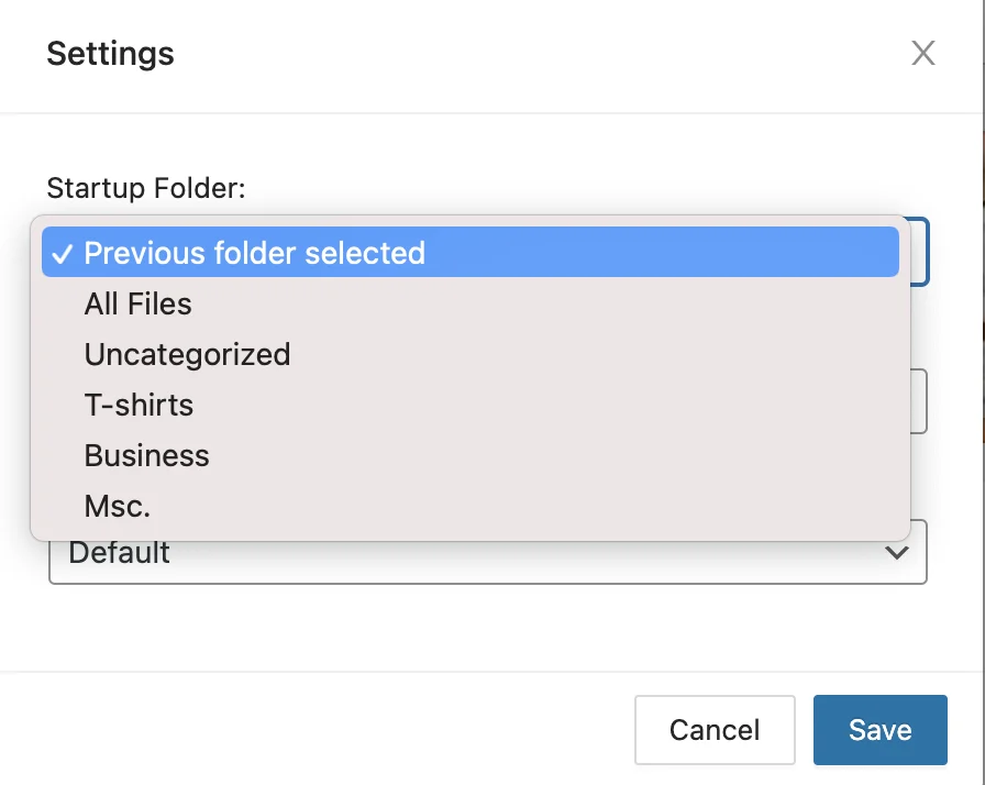 catfolders 选择启动文件夹