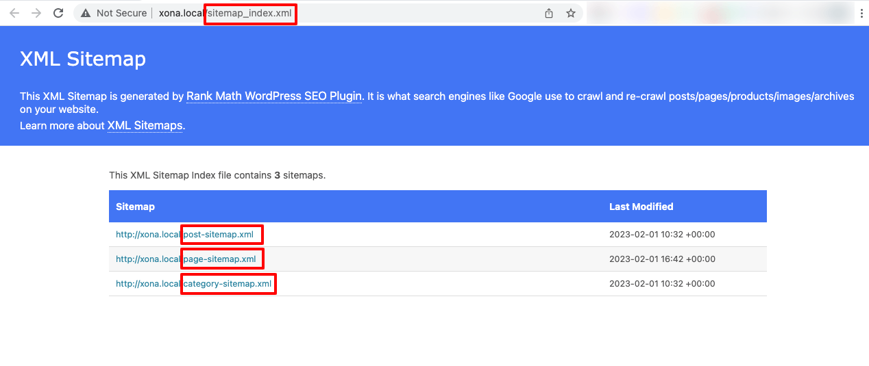 XML Sitemap