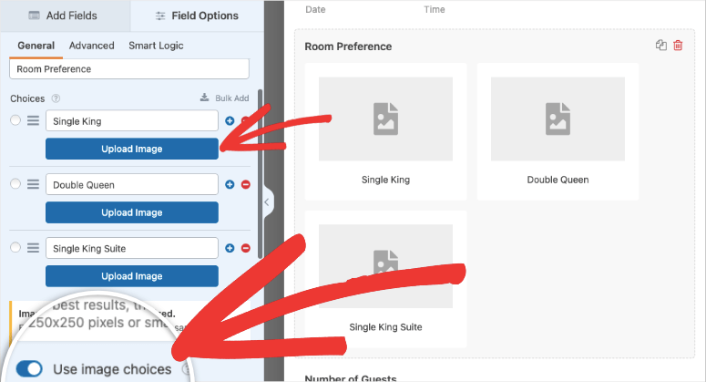 ใช้รูปภาพในรูปแบบ - IsItWP - ตัวตรวจจับธีม WordPress ฟรี use images in form