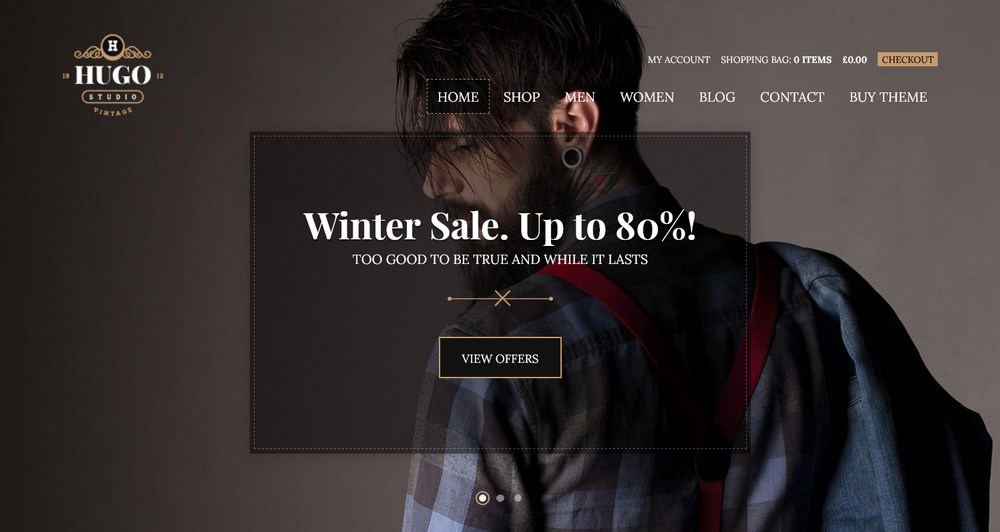 ธีม Hugo WordPress สำหรับ WooCommerce