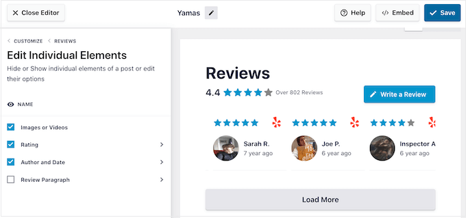 การปรับแต่งเนื้อหาในฟีดรีวิว Customizing the content in a review feed
