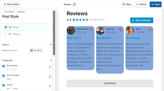 การเพิ่มสไตล์เลย์เอาต์แบบกล่องลงในฟีดรีวิวใน WordPress Adding a boxed layout style to a review feed in WordPress