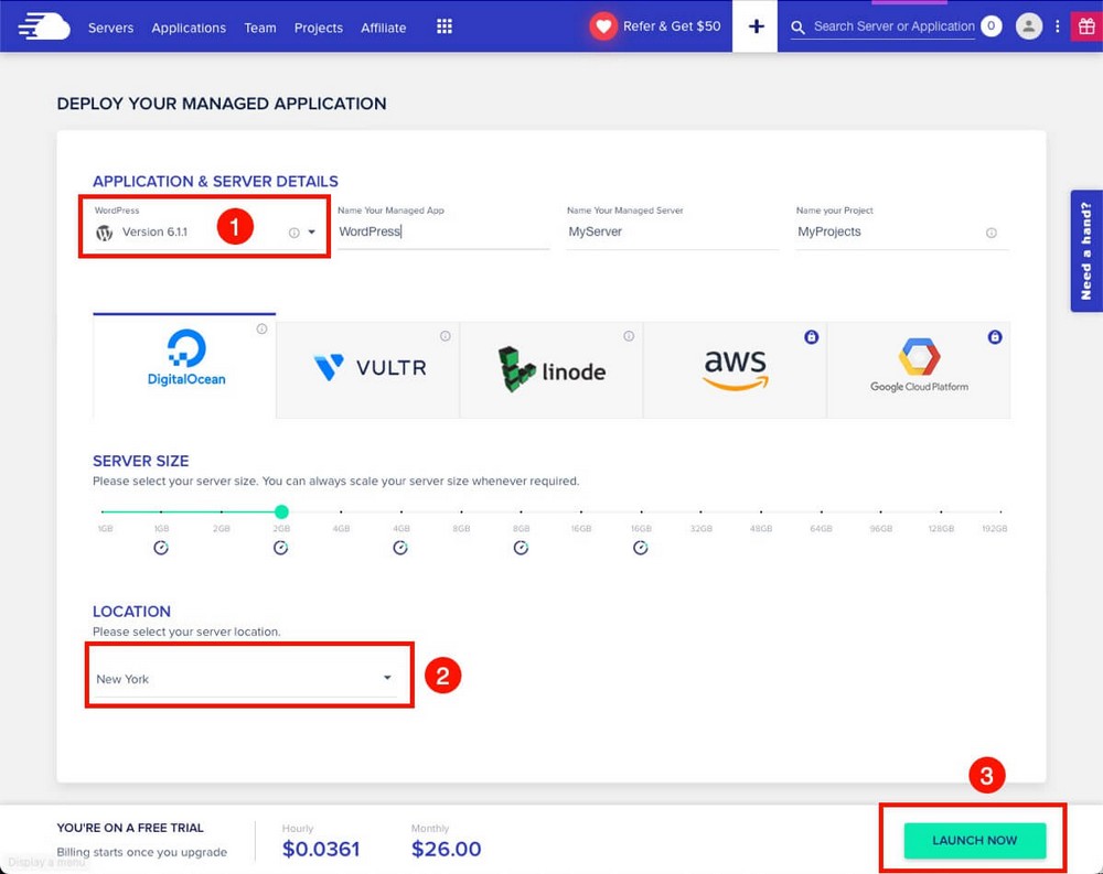 Configurar el servidor CloudWays