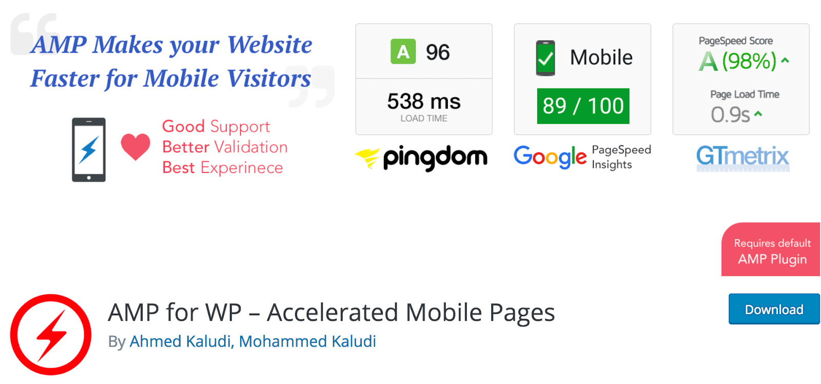 Plugin mobile AMP per WordPress