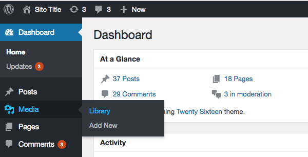 วิธีนำเข้ารูปภาพใน wordpress