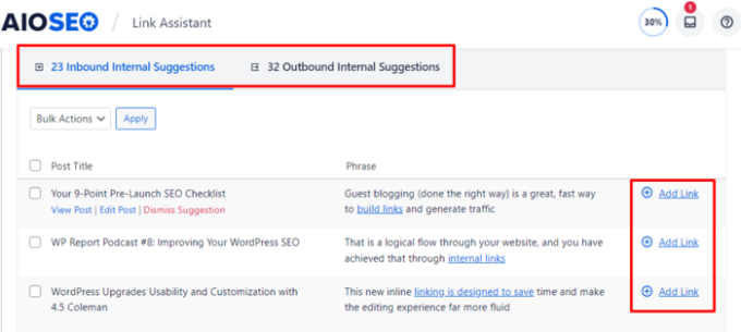 查找内部链接机会和孤立页面 Find internal link opportunities and orphaned pages