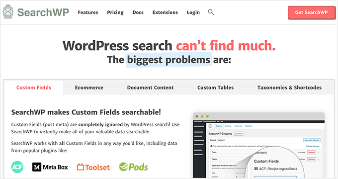 CercaWP SearchWP