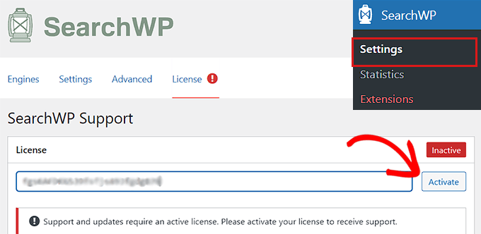 Licenza SearcWP SearcWP license